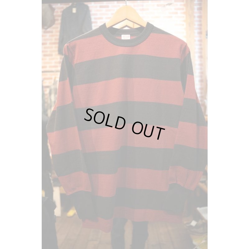 画像7: FREEWHEELERS #2225015 -POWER WEAR- "HORIZONTAL STRIPED" SET-IN LONG SLEEVE T-SHIRT