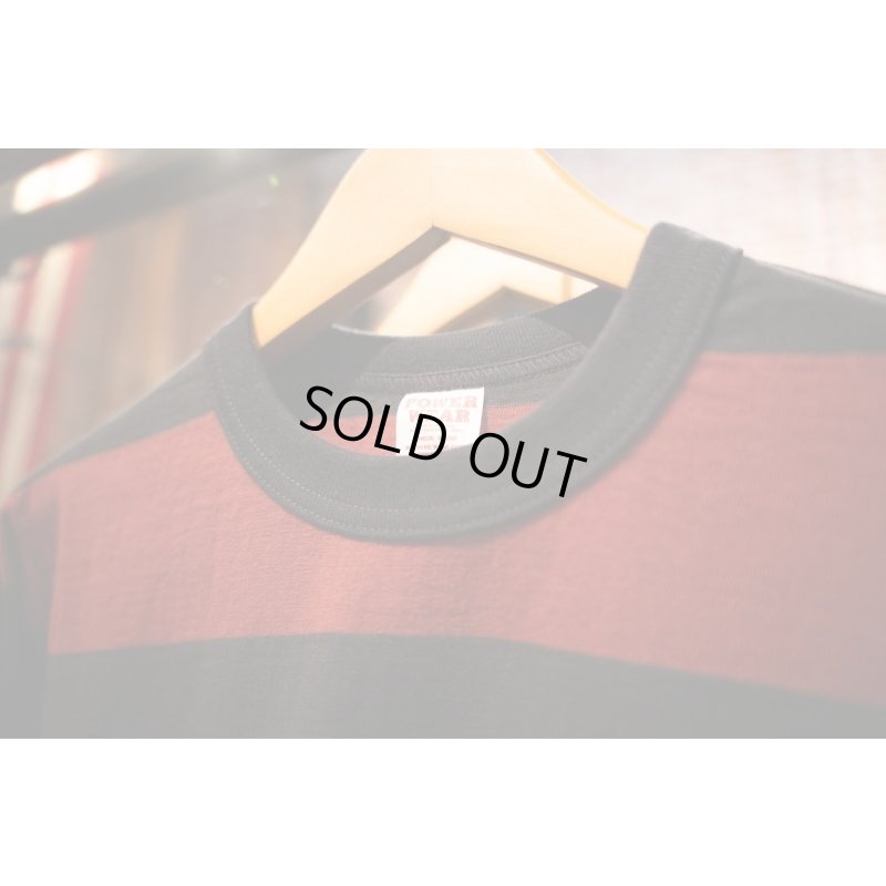 画像9: FREEWHEELERS #2225015 -POWER WEAR- "HORIZONTAL STRIPED" SET-IN LONG SLEEVE T-SHIRT