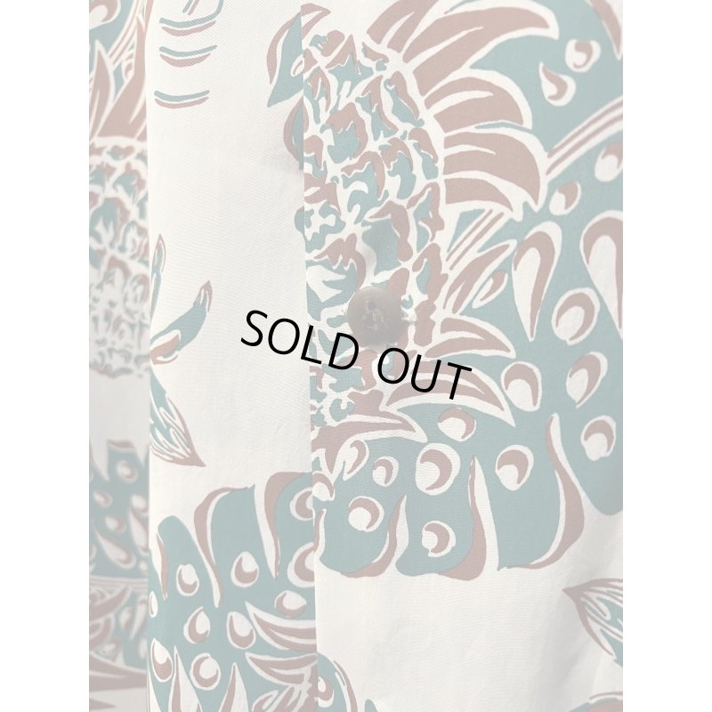 画像4: SUNSURF SS39015 RAYON HAWAIIAN SHIRT “THE PINEAPPLE ISLANDS” OFF WHITE