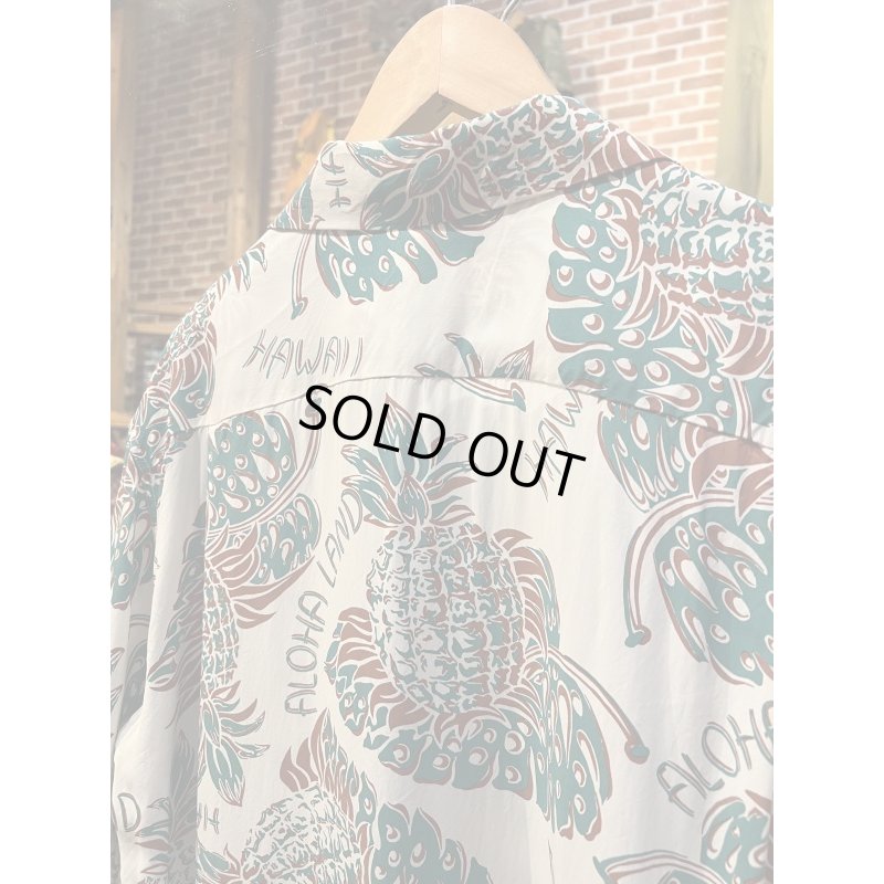 画像6: SUNSURF SS39015 RAYON HAWAIIAN SHIRT “THE PINEAPPLE ISLANDS” OFF WHITE